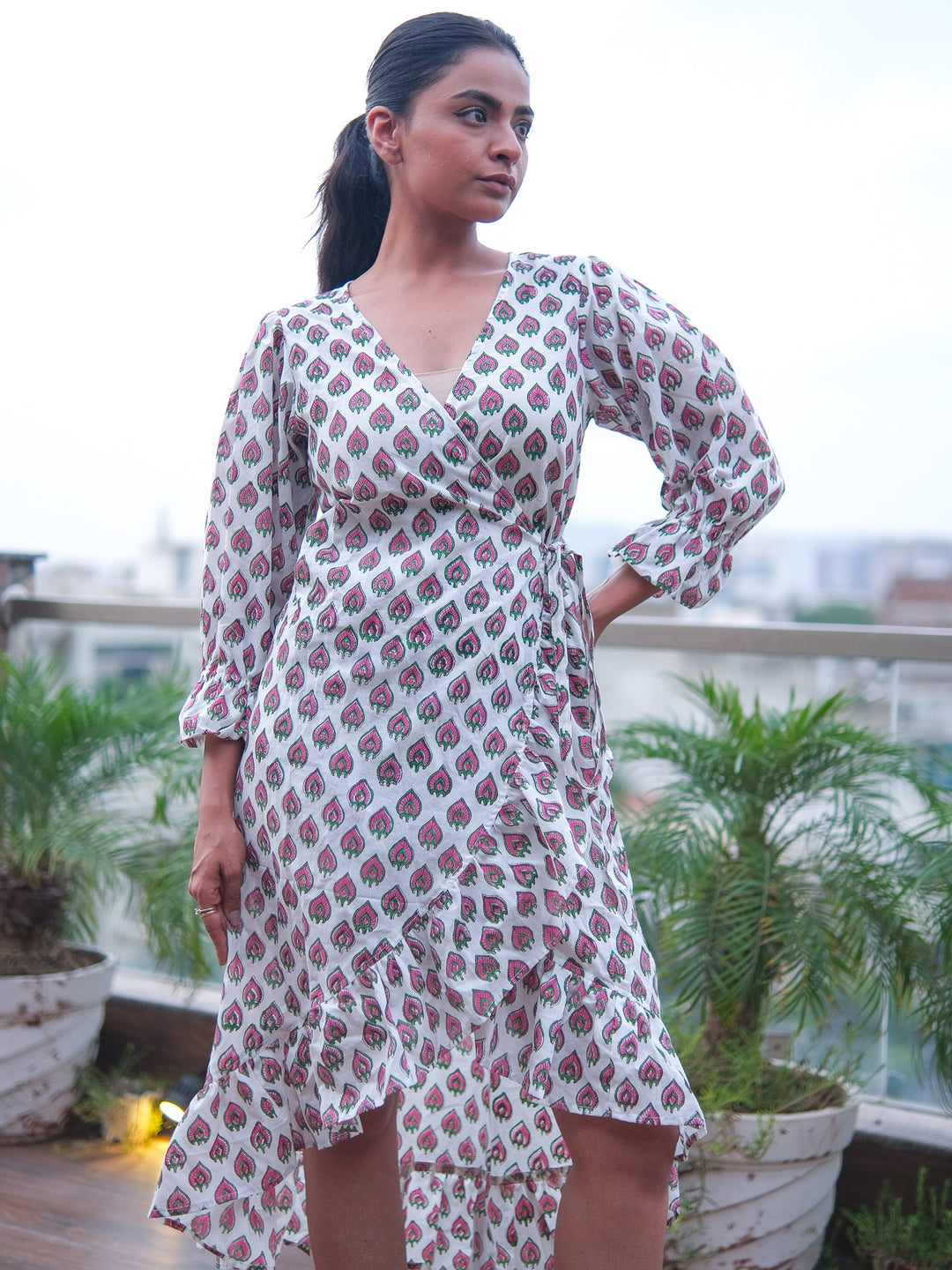 indu wrap dress