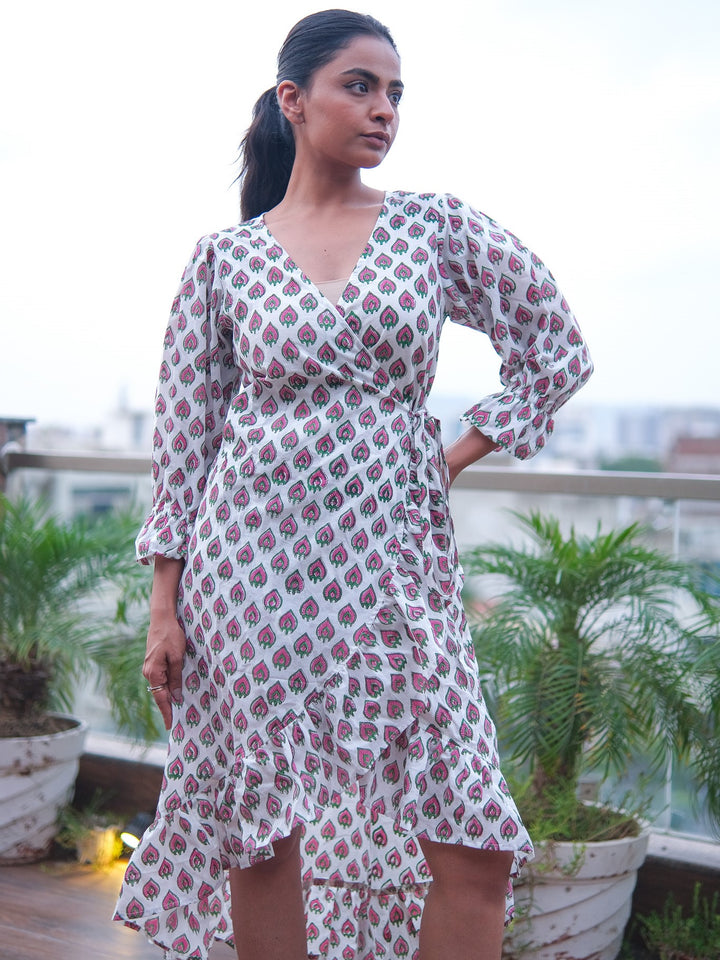 indu wrap dress