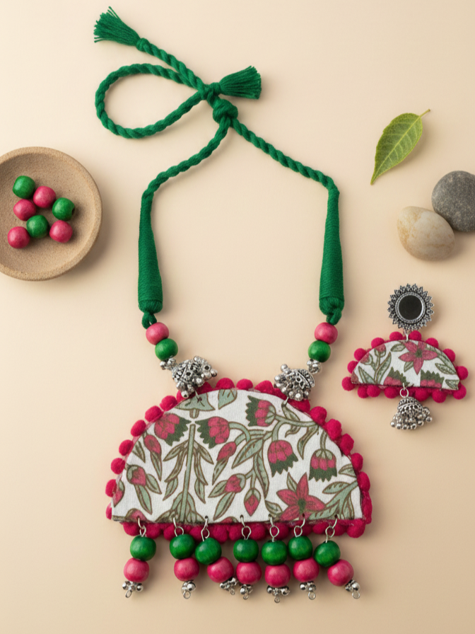 Aarohi Floral Boho Necklace