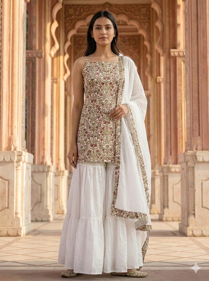 Jagrati Kurta Palazzo Set
