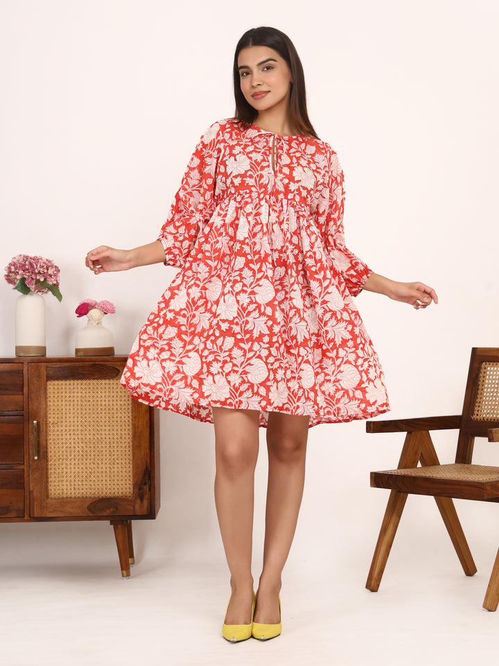 Vasudha  Boho Mini Dress