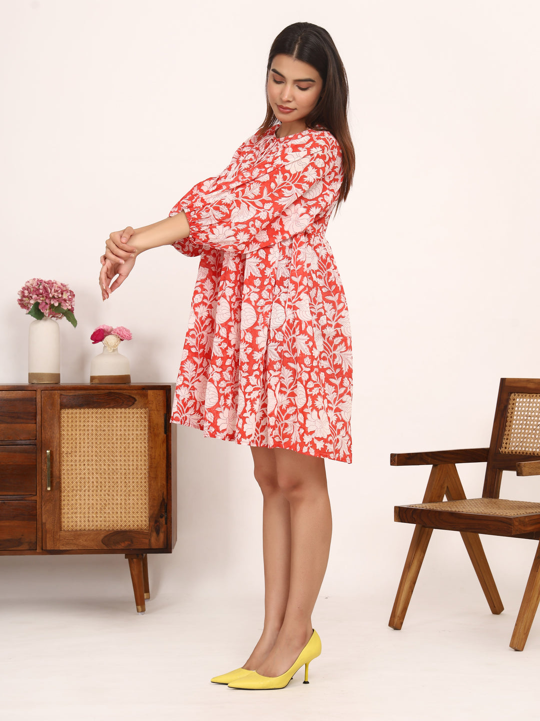 Vasudha  Boho Mini Dress