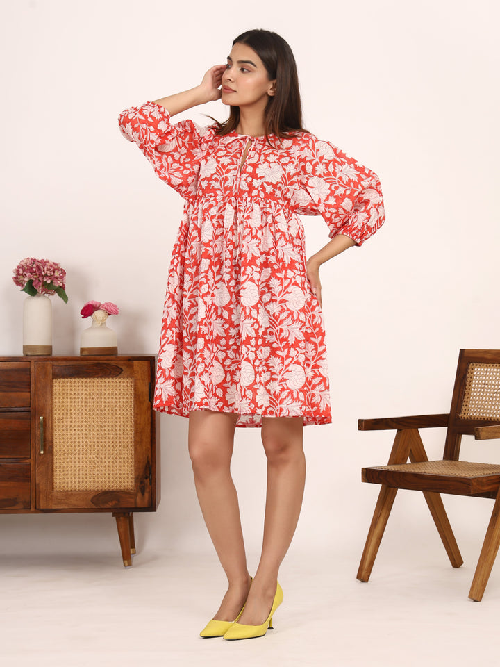 Vasudha  Boho Mini Dress