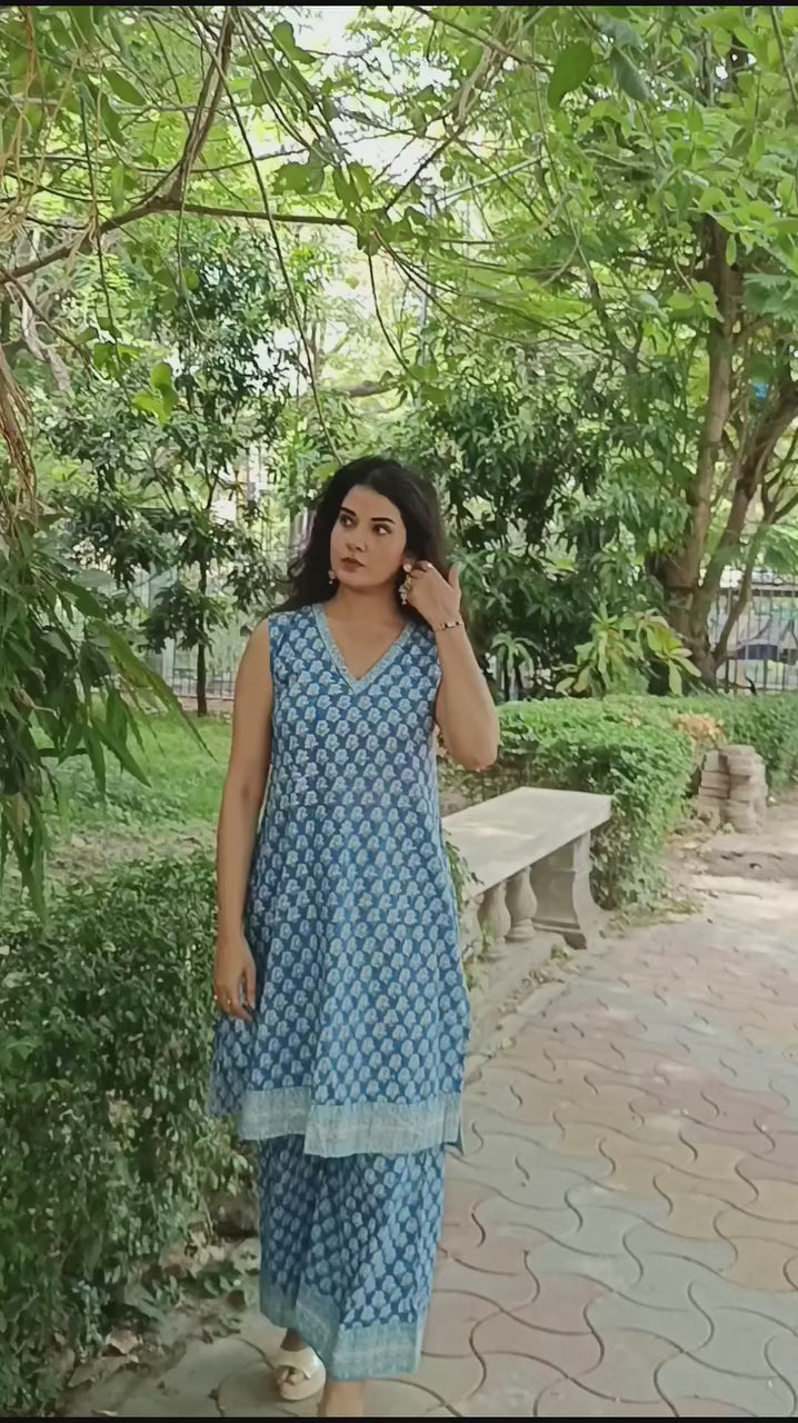 Mihika kurta plazo set